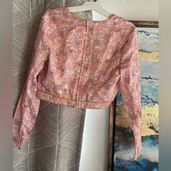 Keepsake the label long sleeve V neck crop top size XS - Picture 7 of 16